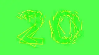 100 Numbers Counter Green Screen | Numbers Countdown | 2021