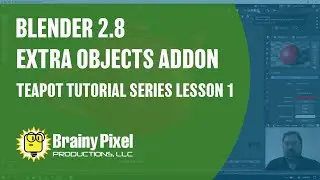 Blender 2.8 - Using the Extra Objects Addon - Beginners Teapot Tutorial 01