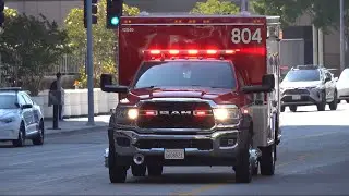 LAFD Rescue Ambulance Responds