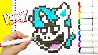 CraftyCorn PIXEL ART Smiling Critters Cartoon - Poppy Playtime Chapter 3 DRAW DRAWING COLORING