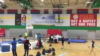Lyric Walker Texas Dreams TEXAS STATE Championships Level 9, VAULT 9.8!