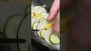 Plating Scallop & Pineapple Crudo