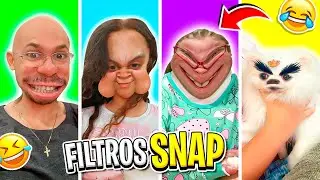 EXPERIMENTANDO FILTROS DO SNAPCHAT MUITO ENGRAÇADOS - Sarah de Araújo Games
