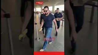 Hyderabad Calling!!! The suave #SaifAliKhan spotted at Mumbai airport. #shorts #bollywood #viral