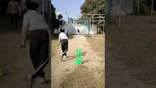 [Net Practice Cricket on Saturday Morning] [Gouranga was Batting & I was Bowling]