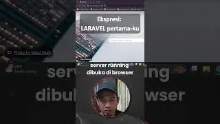 awal belajar laravel, gini aja sudah seneng... #laravel #programming #coding