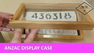 Anzac remembrance display case