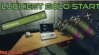 THE LUCKIEST SOLO START? - Rust Console