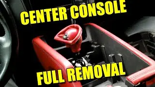 Remove Center Console, Climate Control, Gear Knob, Trim, Hand Rest, Park Brake Cover on Audi TT Mk2
