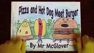 Learn to read:  PIZZA AND HOT DOG MEET BURGER - Reading Comprehension Activity for toddlers