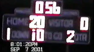 2001 Horicon High School Football Game vs North Fondy (2nd view)