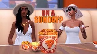POPEYES CHICKEN SANDWICH CAME BACK ON A SUNDAY? A SIMS 4 STORY (VOICEOVER)