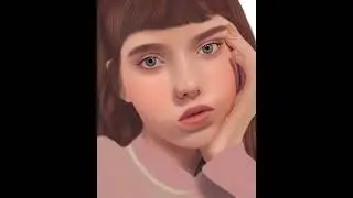 Infinite Painter digital portrait time lapse