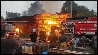 Meegoda furniture fire 🔥