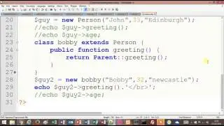 Tutorial 8 - PHP - Object Orientated Programming - OOP - Part 3