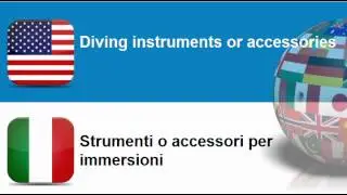 Learn Italian = Topic = Water sports equipment