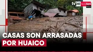Puno: fuerte huaico arrasa viviendas en Huanchicani