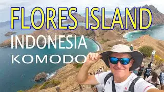 Isla de Flores Nusa tenggara oriental y dragónes de Komodo en Indonesia