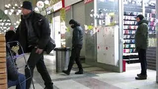 23.02.2021. Россия. Москва. Казанский вокзал. Драка алкашей