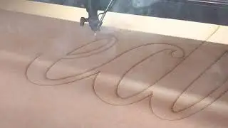 Produção de corte a laser em MDF - Nome