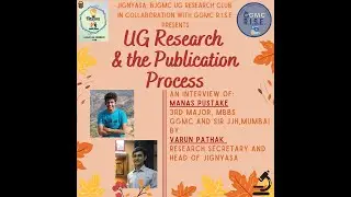 UG Research and the Publication Process