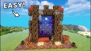 Minecraft: Halloween Nether Portal Design (Easy)