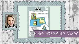 Karen Burniston Die Set 1134 Flip Frame Pop-up Assembly