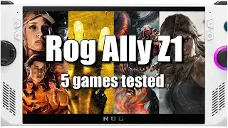 Asus Rog Ally Z1 | Left for Dead 2 | The Quarry | Tomb Raider | Darksiders | AFMF Frame Generation