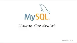 Chapter 13 Unique Constraint