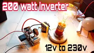 200 watt inverter । 12 to 220v । Home made inverter। ATX inverter । TECHTUBE