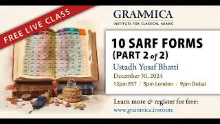 📚 Introduction to the Ten Arabic Verb Forms Table (Grammar and Morphology) Part 2/2