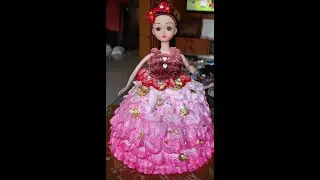 Barbie Doll Cake with Butter Scotch Flavour