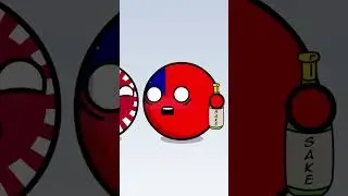 Japan Mocks Korea #countryballs