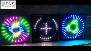 Pixel led Chakri and Swastik.