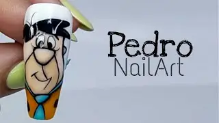Realiza a Pedro Picapiedra 💕 con ESMALTES SEMIPERMANENTES ✨/ Designails Tay