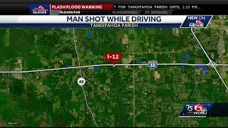 Man shot while driving on the interstate in Tangipahoa Parish