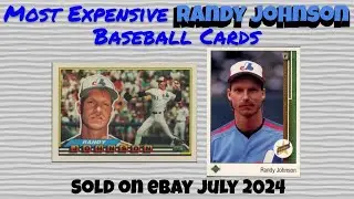 Randy Johnson Most Expensive eBay Sales Baseball Cards - July 2024