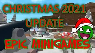 Roblox Epic Minigames Christmas 2021 Update 3 New Minigames + New Shop Code!