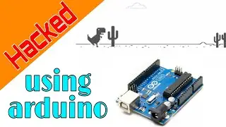 chrome t-Rex hacked by Arduino ||  simple project Arduino + servo motor + LDR