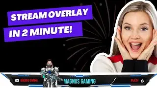 How to Make Overlay for Live Stream in 2 Mins | Stream Overlay Kaise Banaye 