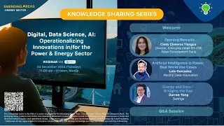 Digital, Data Science, AI: Operationalizing Innovations in/for the Power and Energy Sector
