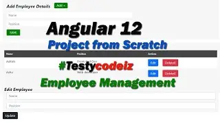 Angular 12 Project from Scratch, Angular employee management App, Angular Project from Scratch Demo🔥
