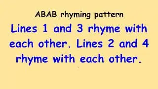 Writing a quatrain poem.