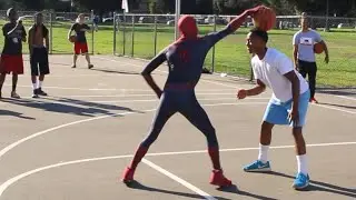 Spiderman 1v1 Ballin' in The HOOD.. (UNSEEN 1v1 Raw Footage)