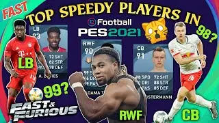Fastest Players in Pes 2021|Speedy players|Pes 2021