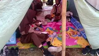 di #tenda  Pramuka Ajeng, dkk