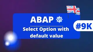 SAP ABAP : Select Option with default value