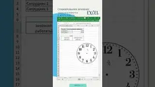Excel: Суммирование времени через промежуток и длительность 