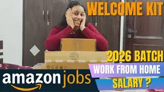 Amazon jobs || work from home 2026 || unboxing my welcome kit📦|| Amazonian || Amazon VCS Jobs | 2026