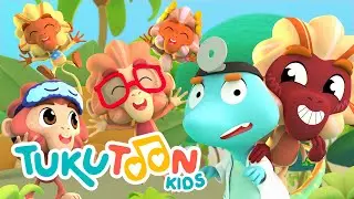 Five Little Monkeys 🙈🙉🙊🐵🐒 | #TukuToonKids ❤️🥁 | #KidsSongs 🥁